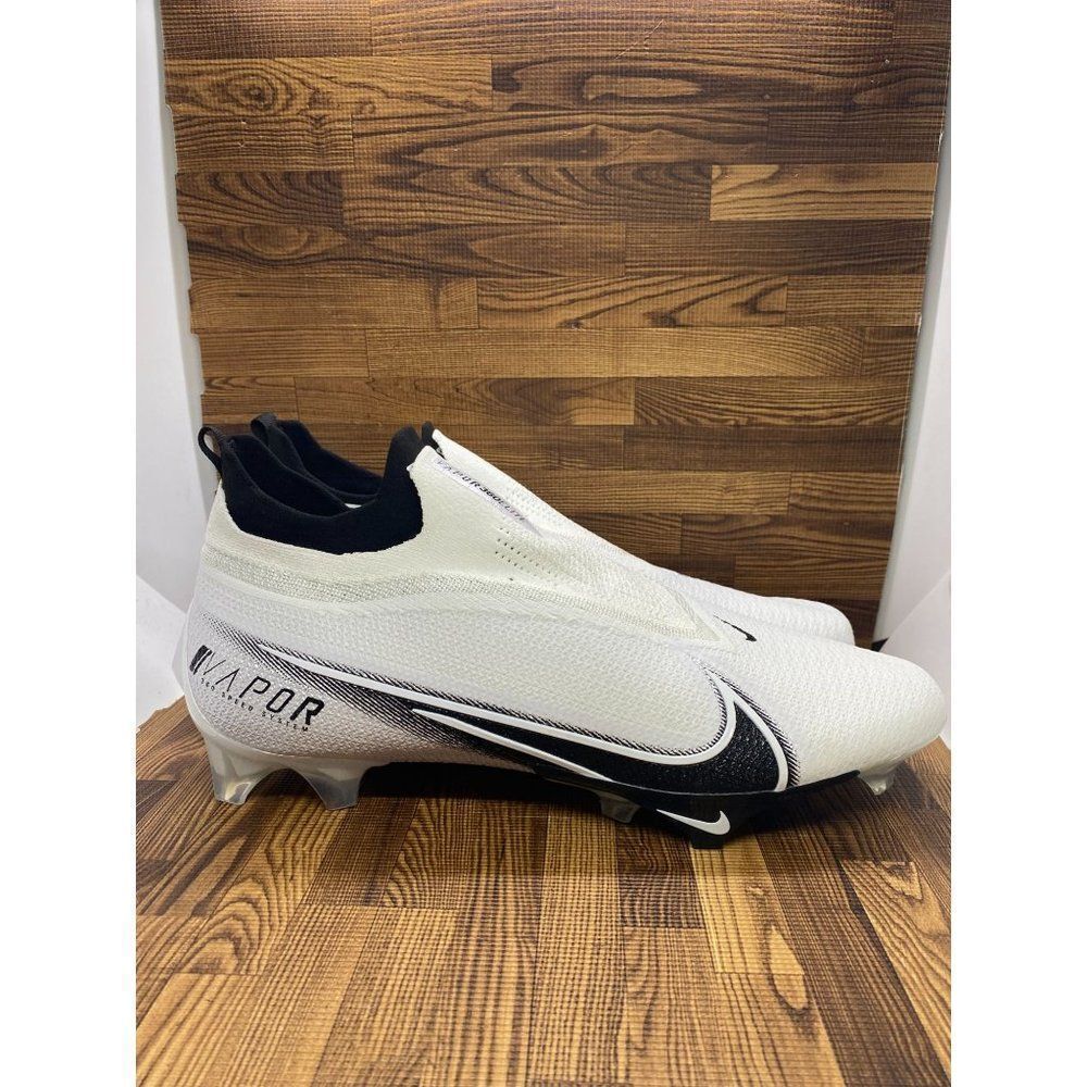 Nike Vapor Edge Elite 360 Football Cleats CV6282-108 White/Black Men's Size 14.5